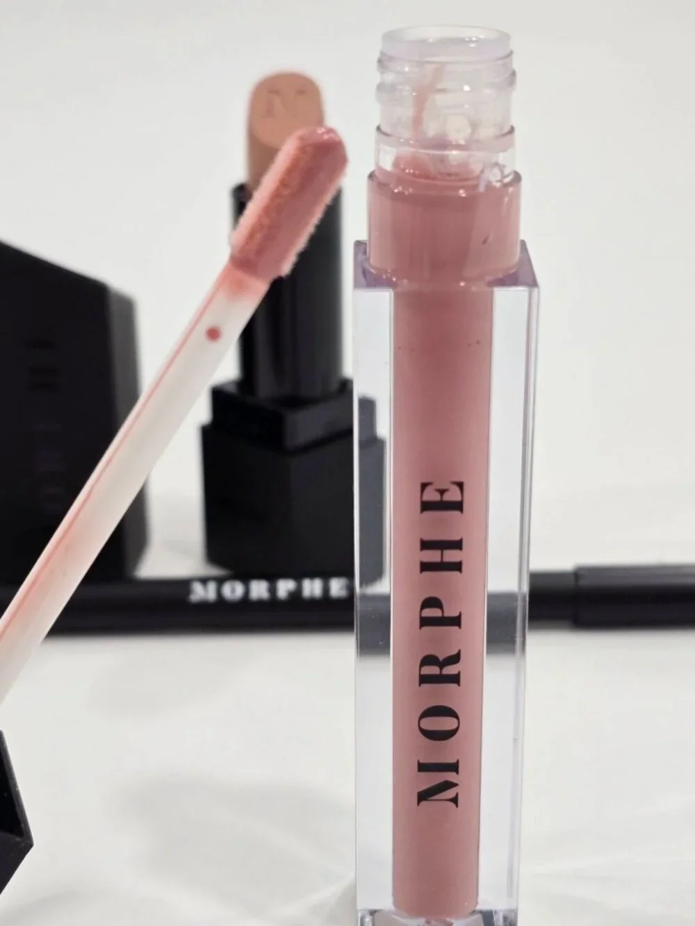 Morphe ✦ Out & A Pout Blushing Nude Lip Trio ✦ Lipstick Gloss Pencil NWT
